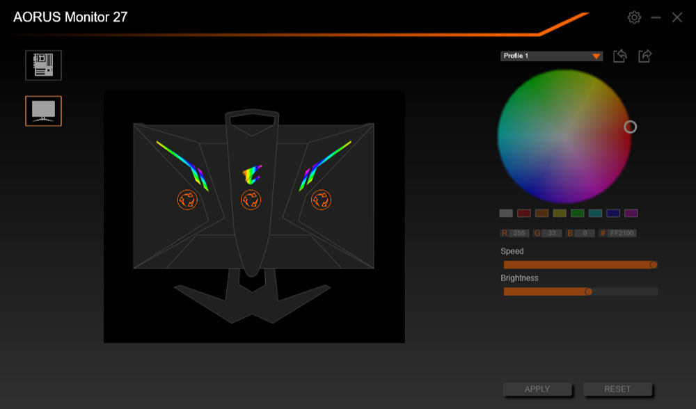 OSD Sidekick también se puede enlazar con RGB Fusion