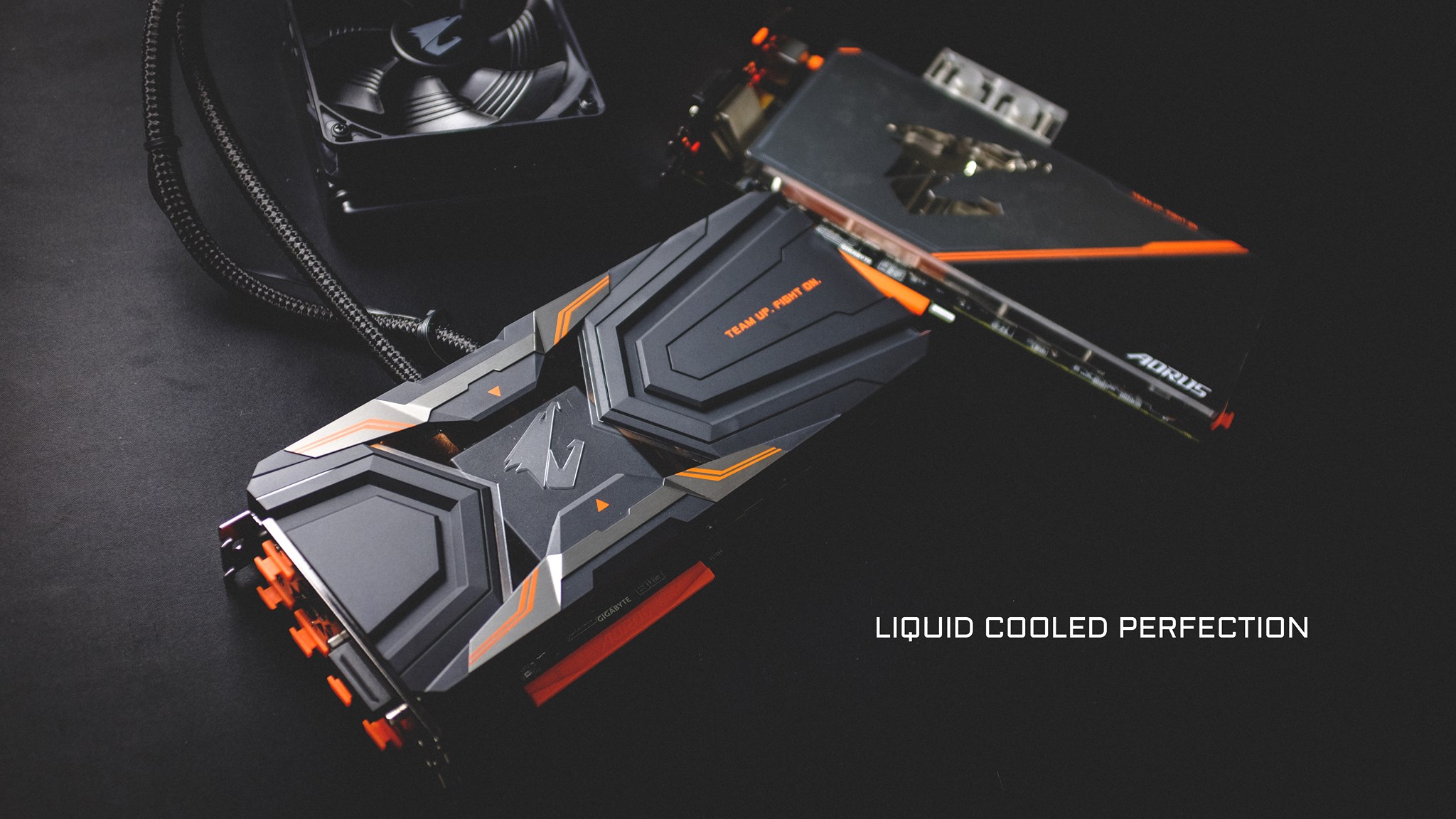 Two Liquid Cooled AORUS GeForce® GTX 